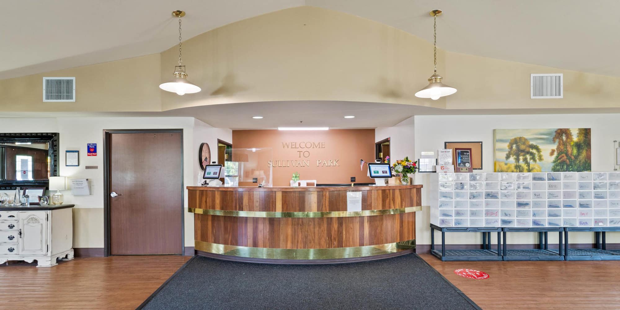 Front desk at Sullivan Park Care Center