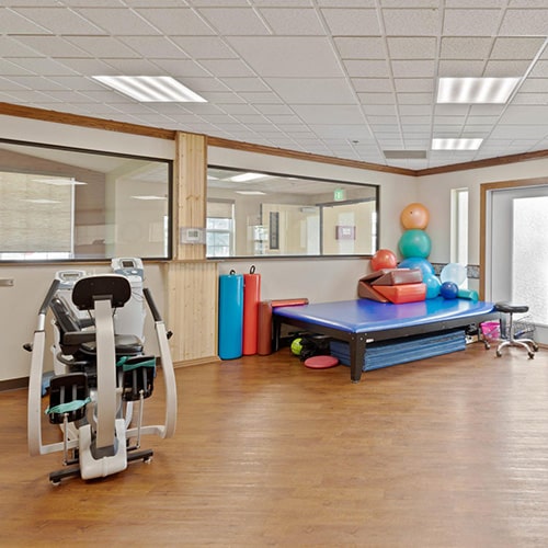 Rehabilitation room at Sullivan Park Care Center